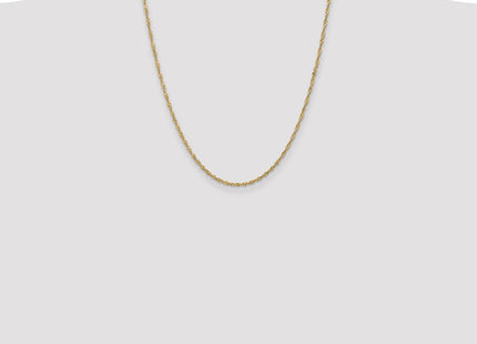 14K Singapore with Lobster Clasp Chain (Style PEN10-22)