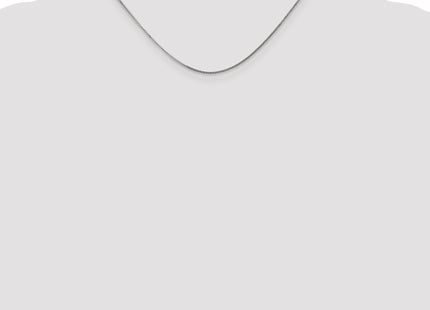 14K White Gold . Curb with Spring Ring Clasp Pendant Chain