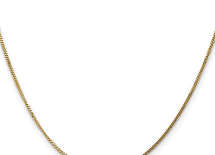 14K gold curb link chain, alternate view