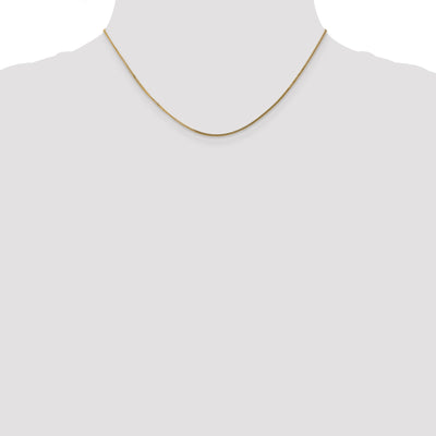 14K . Curb with Spring Ring Clasp Pendant Chain