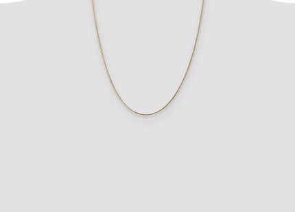14K gold curb link chain, further view