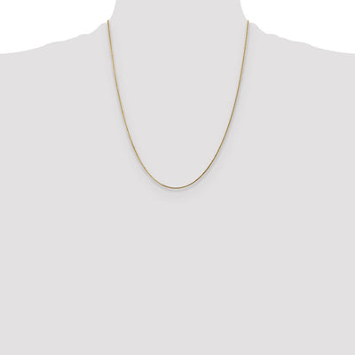14K . Curb with Spring Ring Clasp Pendant Chain