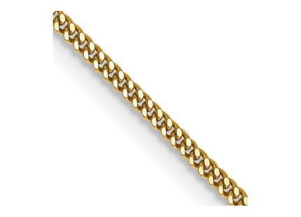 14K gold curb link chain