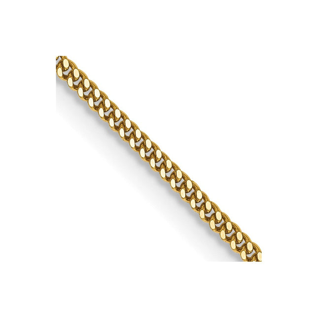 14K . Curb with Spring Ring Clasp Pendant Chain
