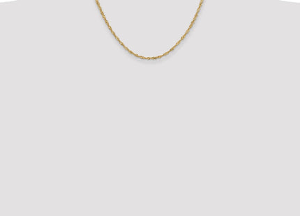 14K Singapore with Lobster Clasp Chain (Style PEN11-16)