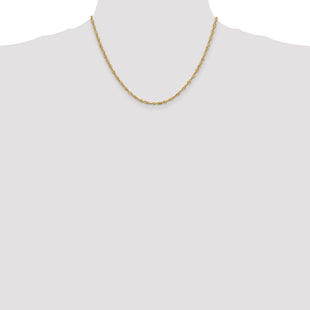 14K Singapore with Lobster Clasp Chain (Style PEN11-18)
