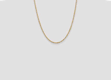 14K Singapore with Lobster Clasp Chain (Style PEN11-22)