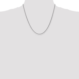 14K White Gold Spiga with Lobster Clasp Chain (Style PEN121-20)