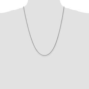 14K White Gold Spiga with Lobster Clasp Chain (Style PEN121-24)
