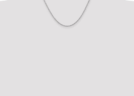 14K White Gold Singapore with Lobster Clasp Chain (Style PEN124-18)