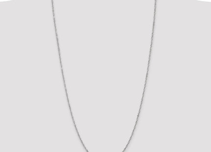 14K White Gold Singapore with Lobster Clasp Chain (Style PEN124-30)