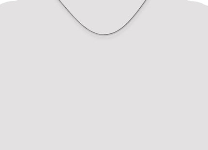 14K White Gold Diamond-cut Spiga with Spring Ring Clasp Chain (Style PEN126-16)