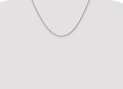 14K White Gold Diamond-cut Spiga with Spring Ring Clasp Chain (Style PEN126-18)