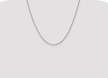 14K White Gold Diamond-cut Spiga with Spring Ring Clasp Chain (Style PEN126-20)