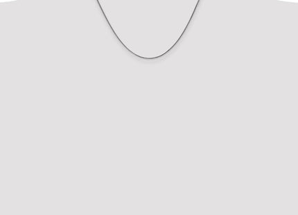 14K White Gold . Diamond-cut Spiga with Lobster Clasp Chain (Style PEN127-18)
