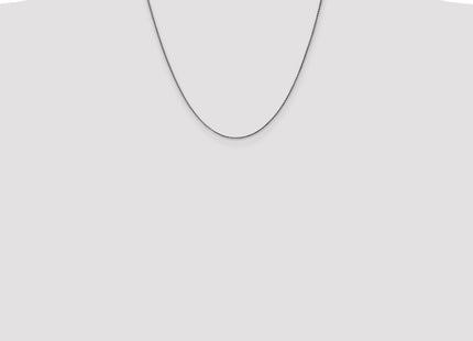 14K White Gold . Diamond-cut Spiga with Lobster Clasp Chain (Style PEN127-20)