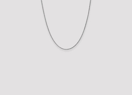 14K White Gold . Diamond-cut Spiga with Lobster Clasp Chain (Style PEN127-22)