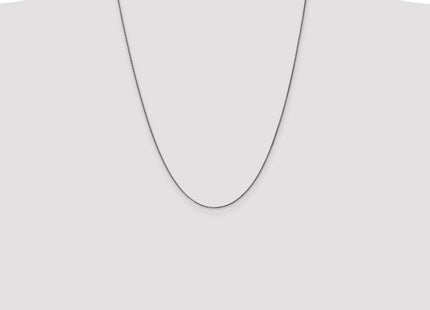 14K White Gold . Diamond-cut Spiga with Lobster Clasp Chain (Style PEN127-24)