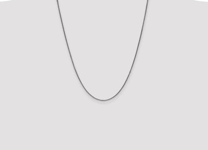 14K White Gold . Diamond-cut Spiga with Lobster Clasp Chain (Style PEN128-24)