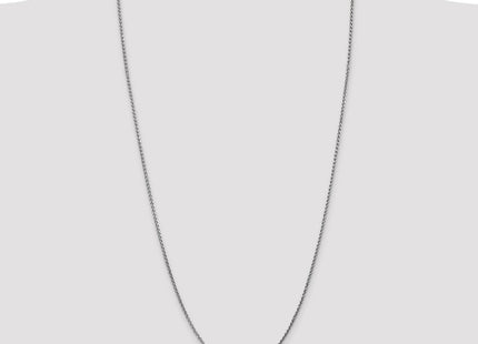 14K White Gold . Diamond-cut Spiga with Lobster Clasp Chain (Style PEN129-30)