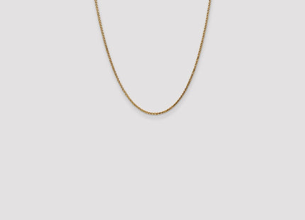 14K Diamond-cut Spiga with Lobster Clasp Chain (Style PEN131-22)