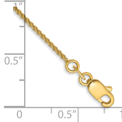 14K Spiga with Lobster Clasp Bracelet, 6 x 1.05mm