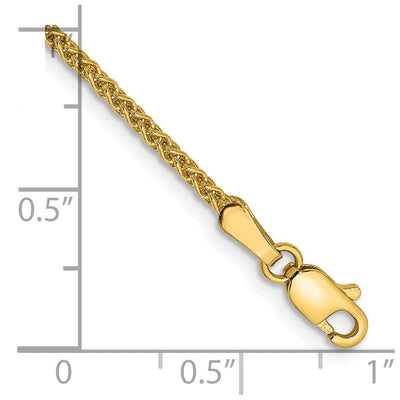 14K Spiga with Lobster Clasp Bracelet, 7 x 1.7mm