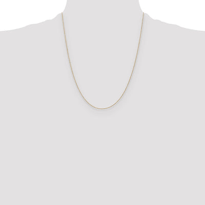 14K . Round Open Link Cable Anklet