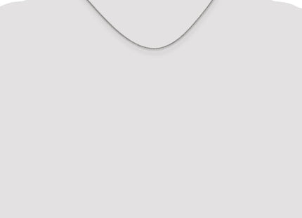 14K White Gold Round Open Link Cable with Lobster Clasp Chain (Style PEN137-16)