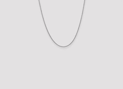 14K White Gold Round Open Link Cable with Lobster Clasp Chain (Style PEN137-22)