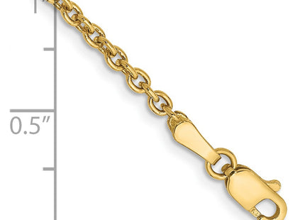14K gold anklet, alternate view