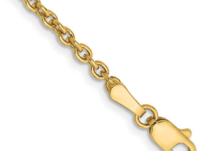 14K gold anklet