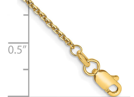 14K gold anklet, alternate view