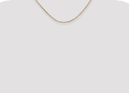 14K Solid Diamond-cut Cable with Lobster Clasp Chain (Style PEN141-16)