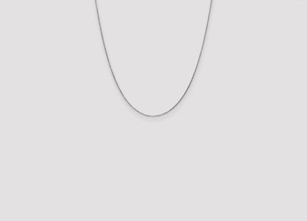 14K White Gold Diamond-cut Cable with Lobster Clasp Chain (Style PEN144-22)