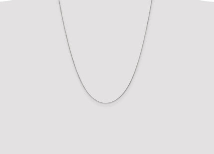 14K White Gold Diamond-cut Cable with Lobster Clasp Chain (Style PEN144-24)