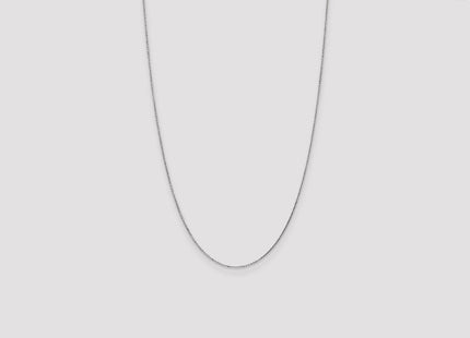 14K White Gold Diamond-cut Cable with Lobster Clasp Chain (Style PEN144-26)