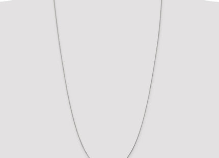 14K white gold anklet