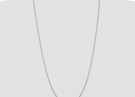 14K White Gold Diamond-cut Cable with Lobster Clasp Chain (Style PEN146-30)
