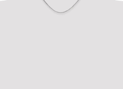 14K white gold anklet