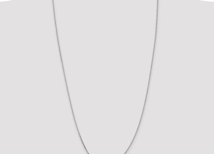 14K White Gold Diamond-cut Cable with Lobster Clasp Chain (Style PEN149-30)
