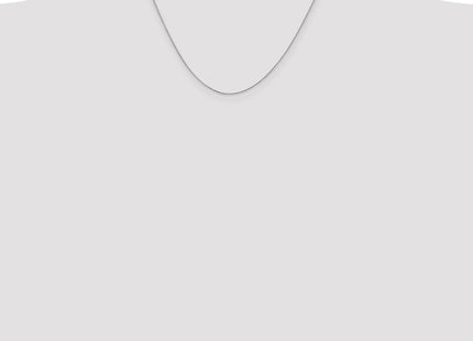 14K White Gold Diamond-cut Spiga with Spring Ring Clasp Chain (Style PEN152-18)