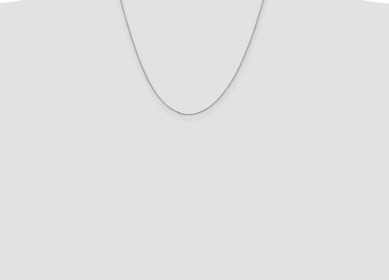 14K White Gold Diamond-cut Spiga with Spring Ring Clasp Chain (Style PEN152-20)
