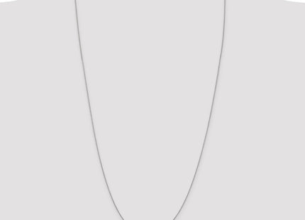 14K White Gold . Diamond-cut Spiga with Lobster Clasp Chain (Style PEN152-30)