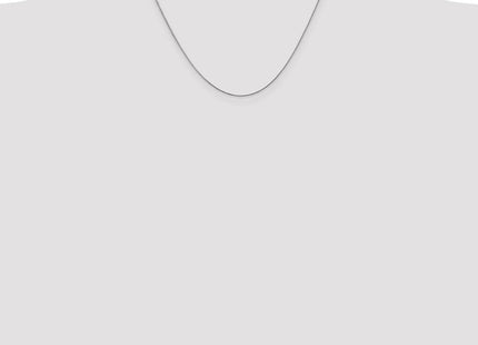14K White Gold . Diamond-cut Spiga with Lobster Clasp Chain (Style PEN153-18)