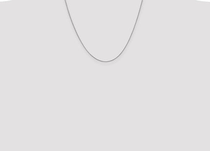 14K White Gold . Diamond-cut Spiga with Lobster Clasp Chain (Style PEN153-20)