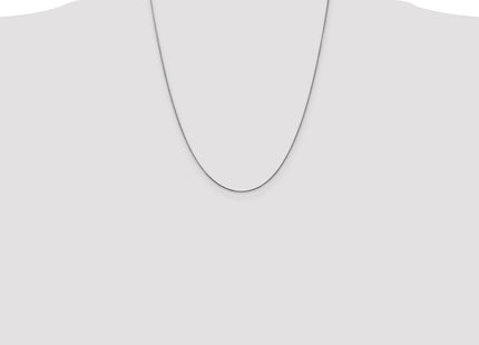 14K White Gold . Diamond-cut Spiga with Lobster Clasp Chain (Style PEN153-22)