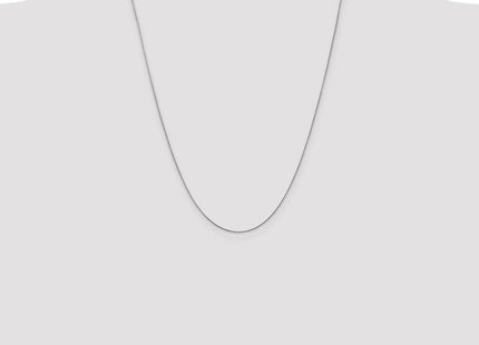 14K White Gold . Diamond-cut Spiga with Lobster Clasp Chain (Style PEN153-24)