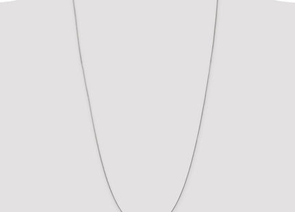 14K White Gold . Diamond-cut Spiga with Lobster Clasp Chain (Style PEN153-30)