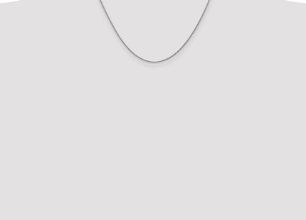 14K White Gold . Diamond-cut Spiga with Lobster Clasp Chain (Style PEN154-18)